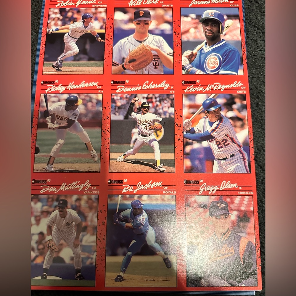 1990 Uncut Baseball Cards
